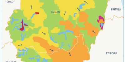 کا نقشہ سوڈان بیسن 