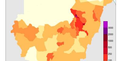 نقشہ سوڈان کی آبادی