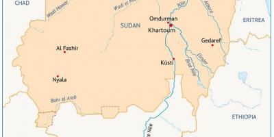 نقشہ سوڈان کے دریا